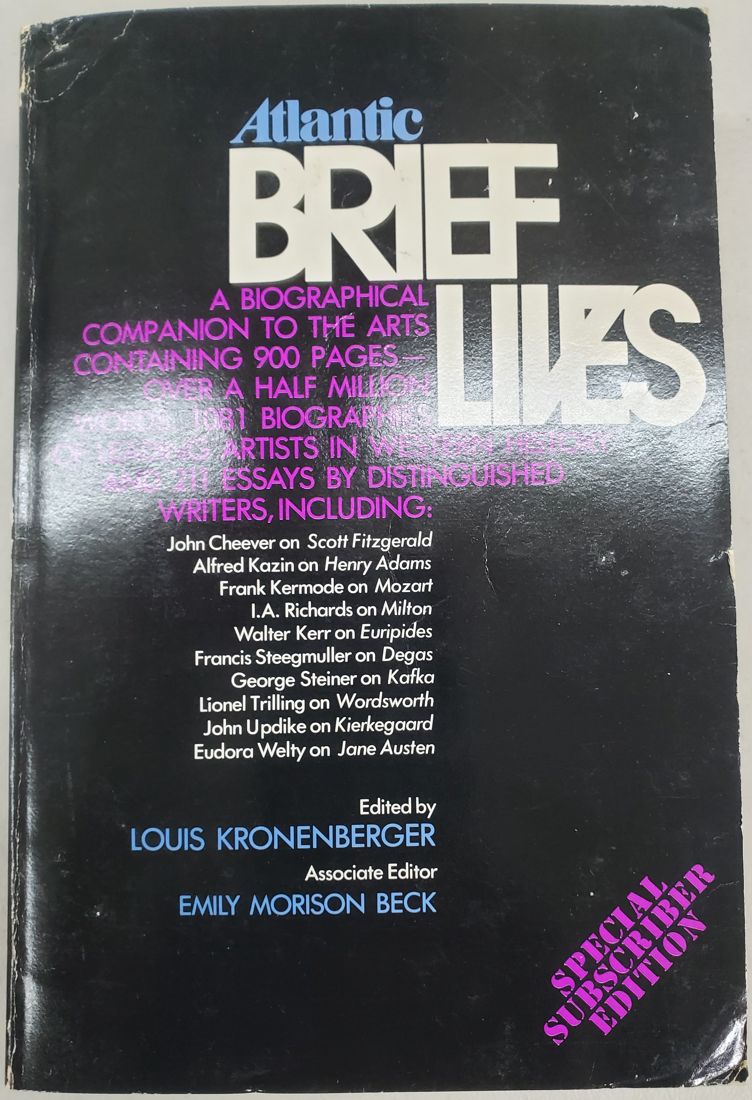 Atlantic Brief Lives: A Biographical Companion to the Arts