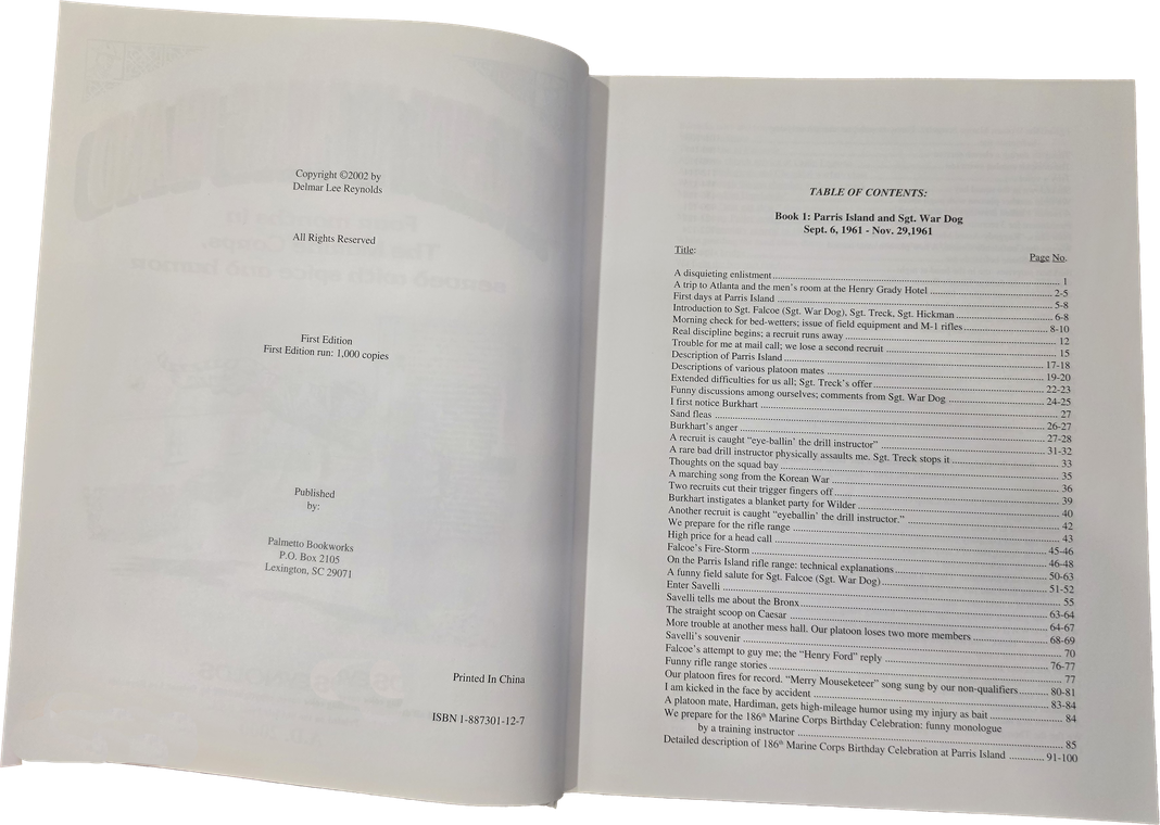 Copyright page stating First Edition, 1,000 copies
